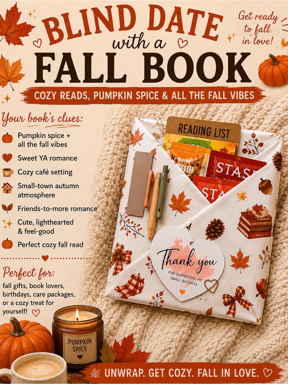 🍁 BLIND DATE WITH A FALL BOOK 🍁